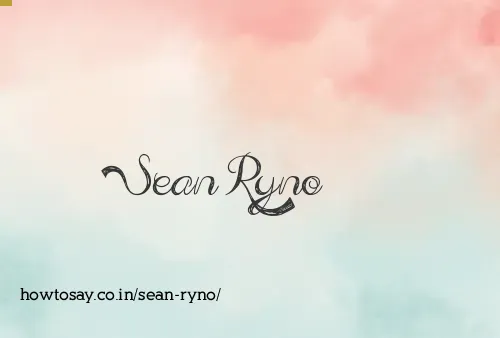 Sean Ryno