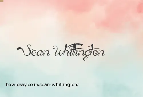Sean Whittington