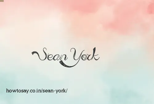Sean York