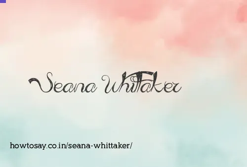 Seana Whittaker