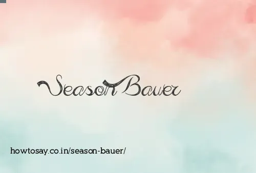 Season Bauer