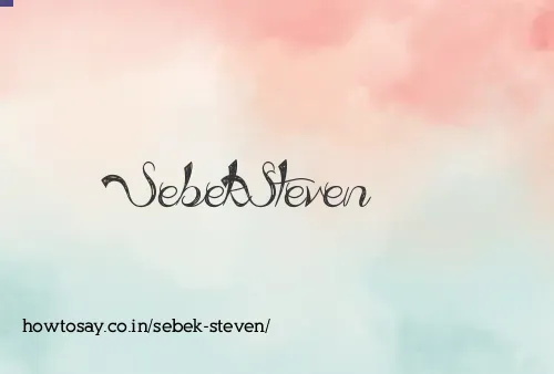Sebek Steven