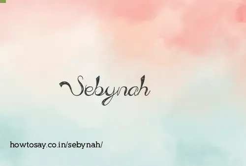 Sebynah