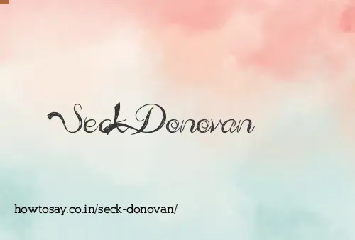 Seck Donovan