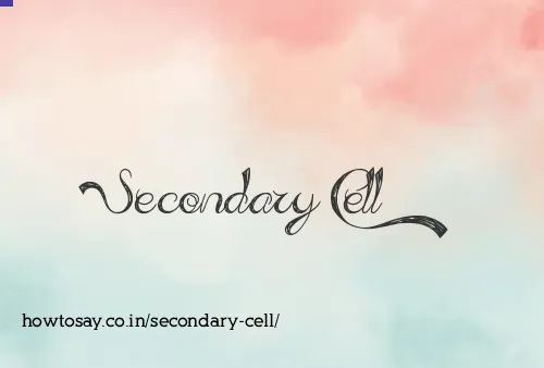 Secondary Cell