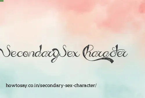Secondary Sex Character