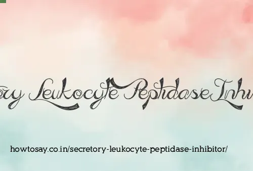 Secretory Leukocyte Peptidase Inhibitor