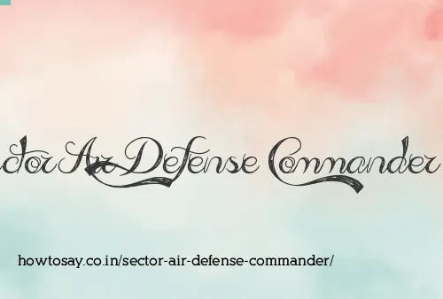Sector Air Defense Commander