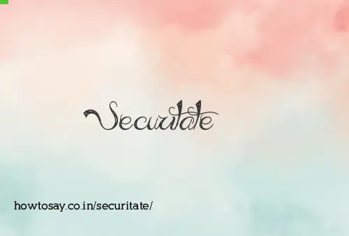 Securitate