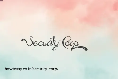 Security Corp