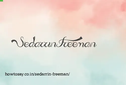 Sedarrin Freeman