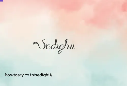 Sedighii