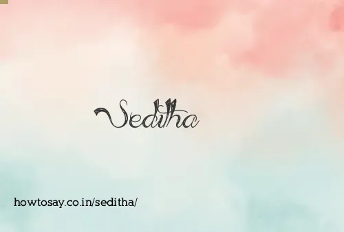 Seditha