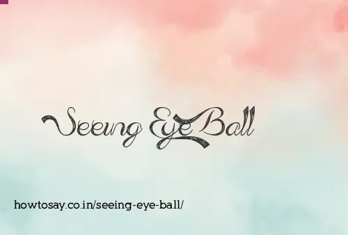 Seeing Eye Ball