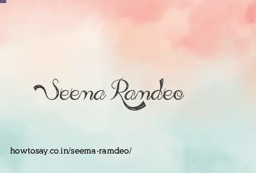 Seema Ramdeo