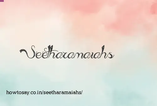 Seetharamaiahs