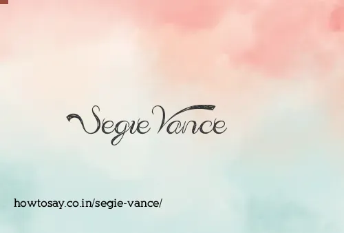 Segie Vance