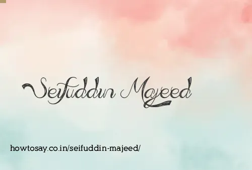 Seifuddin Majeed