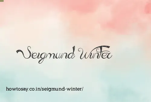 Seigmund Winter