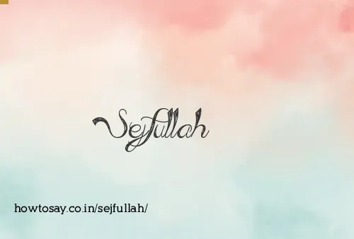 Sejfullah