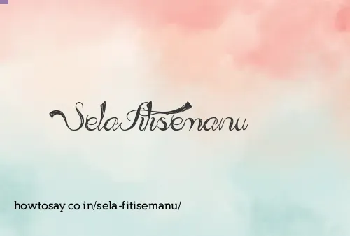 Sela Fitisemanu