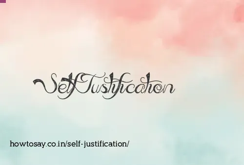 Self Justification