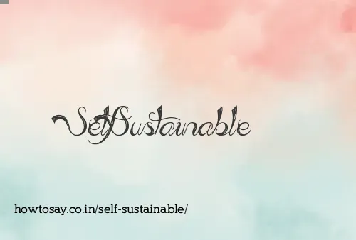 Self Sustainable