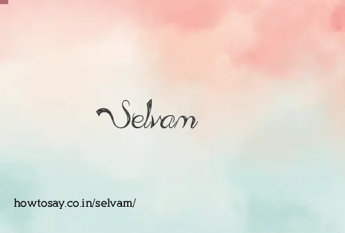 Selvam