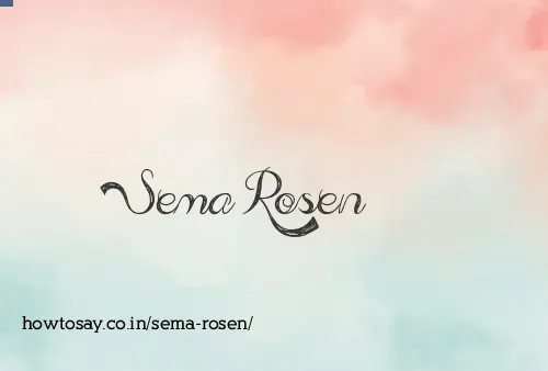 Sema Rosen