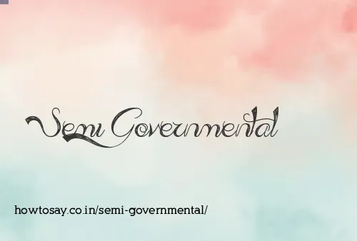 Semi Governmental