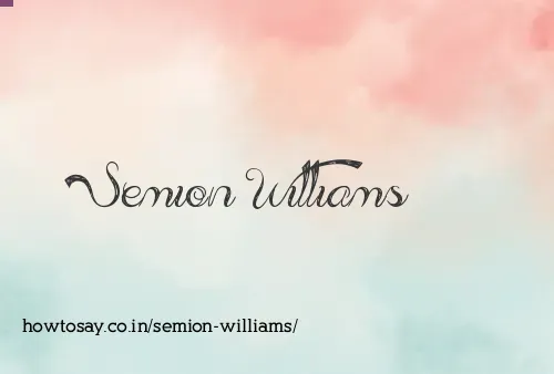 Semion Williams