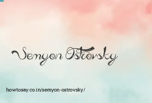 Semyon Ostrovsky