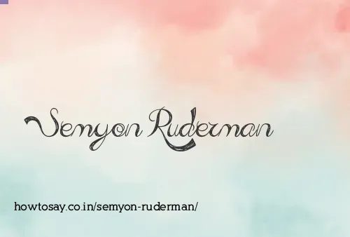 Semyon Ruderman