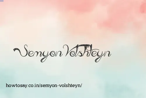 Semyon Volshteyn