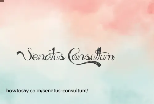 Senatus Consultum