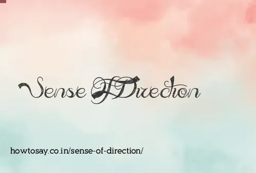 Sense Of Direction