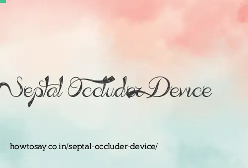 Septal Occluder Device