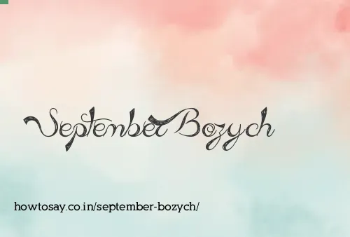 September Bozych