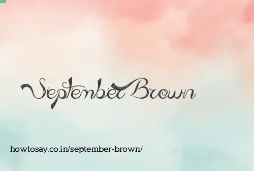 September Brown