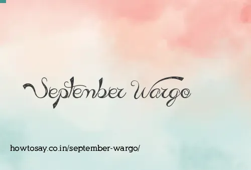 September Wargo