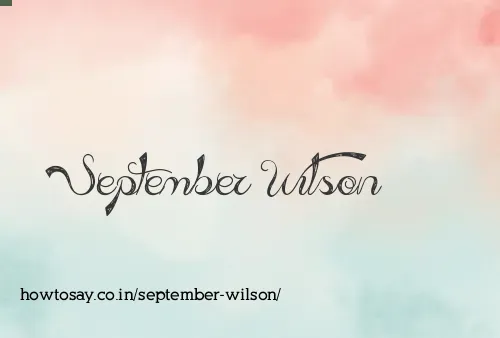 September Wilson