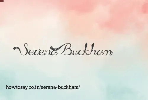 Serena Buckham