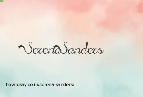 Serena Sanders