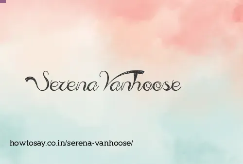 Serena Vanhoose
