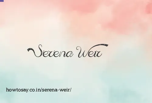 Serena Weir