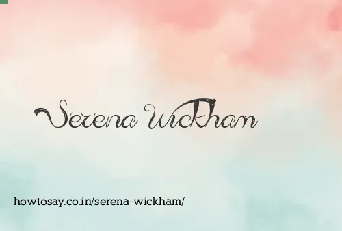 Serena Wickham