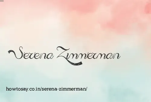 Serena Zimmerman