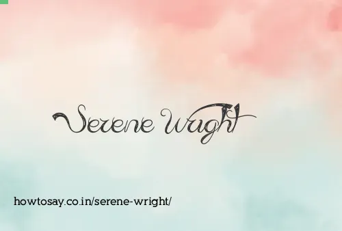 Serene Wright