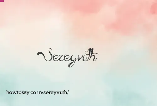 Sereyvuth