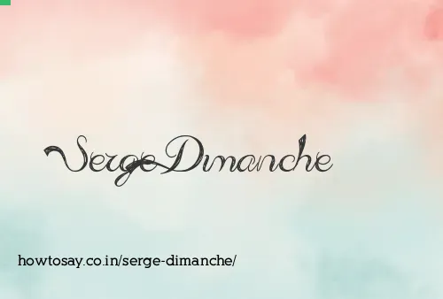 Serge Dimanche